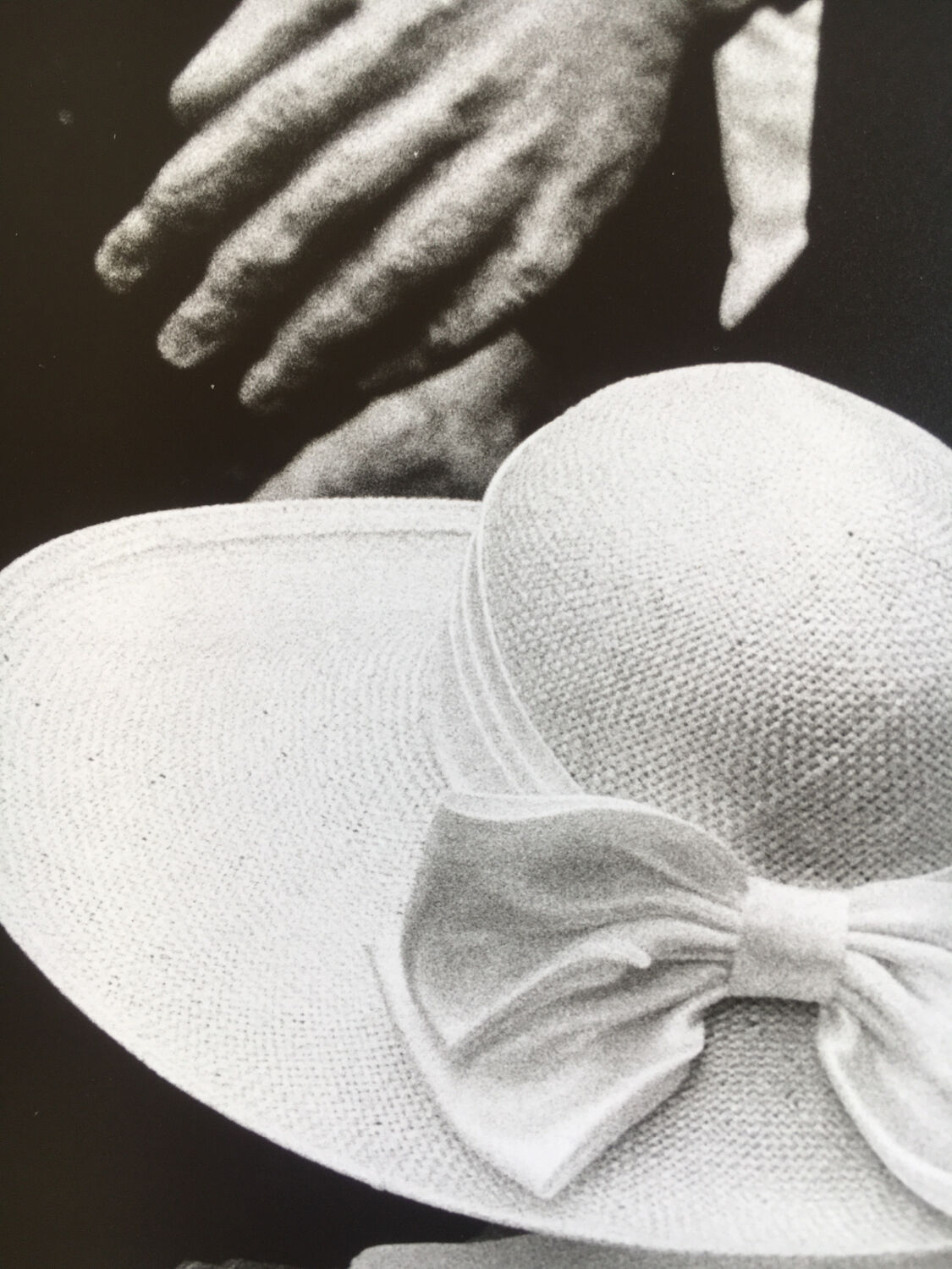 Photograph.woman with hat at funfair, 90s