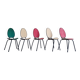 Suite de 5 chaises années 50