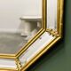 Miroir octogonal néoclassique vintage de Deknudt, Belgique, années 1980