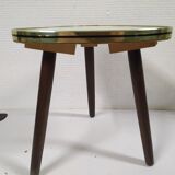 Formica tripod rests plant holder - white - vintage