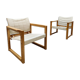 Set of 2 Swedish safari chairs 'diana' Karin Mobring