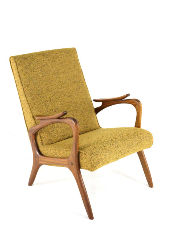 Armchair 'Rondeling'  yellow | 2 pieces in stock - dutch mid century modern