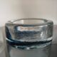 Blue bubble glass ashtray/pocket tray – from Sweden