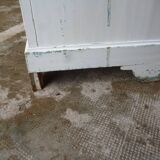 Old white patina workshop cabinet