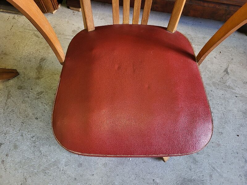Pair of adjustable office chairs vintage 1960