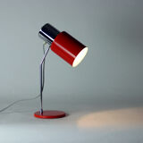 Lampe de table en chrome et métal rouge, par Josef Hurka pour Napako 1960s