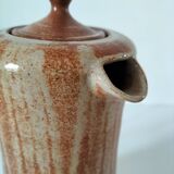 Stoneware coffee service signed Daniel Auger, Puisaye (Burgundy), 1970s