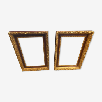 Pair of wooden frame 1900. 76x48cm.
