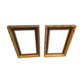 Pair of wooden frame 1900. 76x48cm.