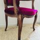 Burgundy pink velvet shepherdess