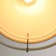 Space-age italian yellow and chrome metal pendant lamp, 1970s