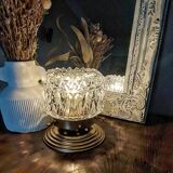 Vintage chiseled glass lamp