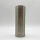 Roll vase / built-in flower stick – brushed aluminum, 1970s