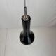 pair of black glass pendants - Denmark 80s/90s