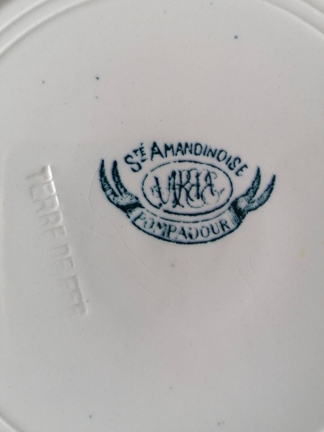 4 Saint Amandinoise dessert plates Pompadour collection