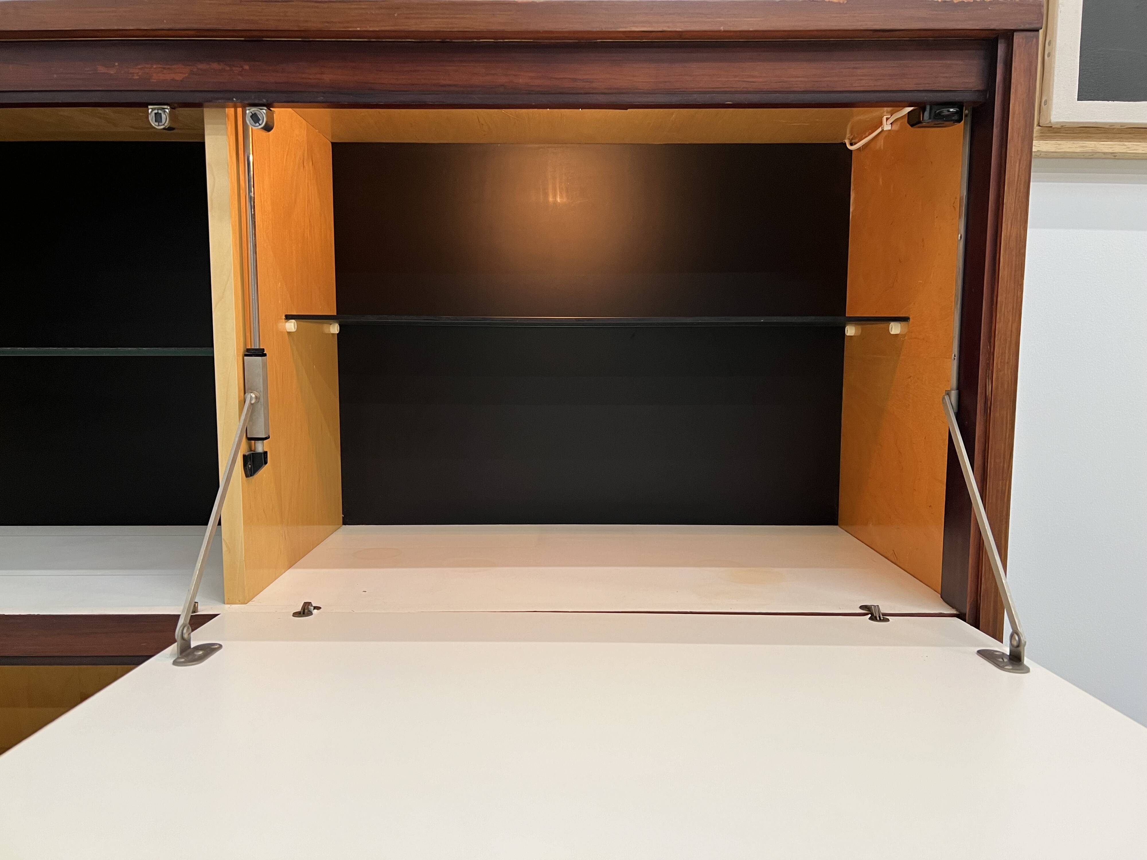 African rosewood drink cabinet, circa 1950