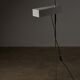Adjustable perforated shade floor lamp