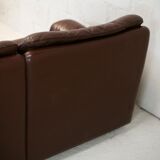 Canapé De Sede en cuir "chocolat" Suisse, circa 1970