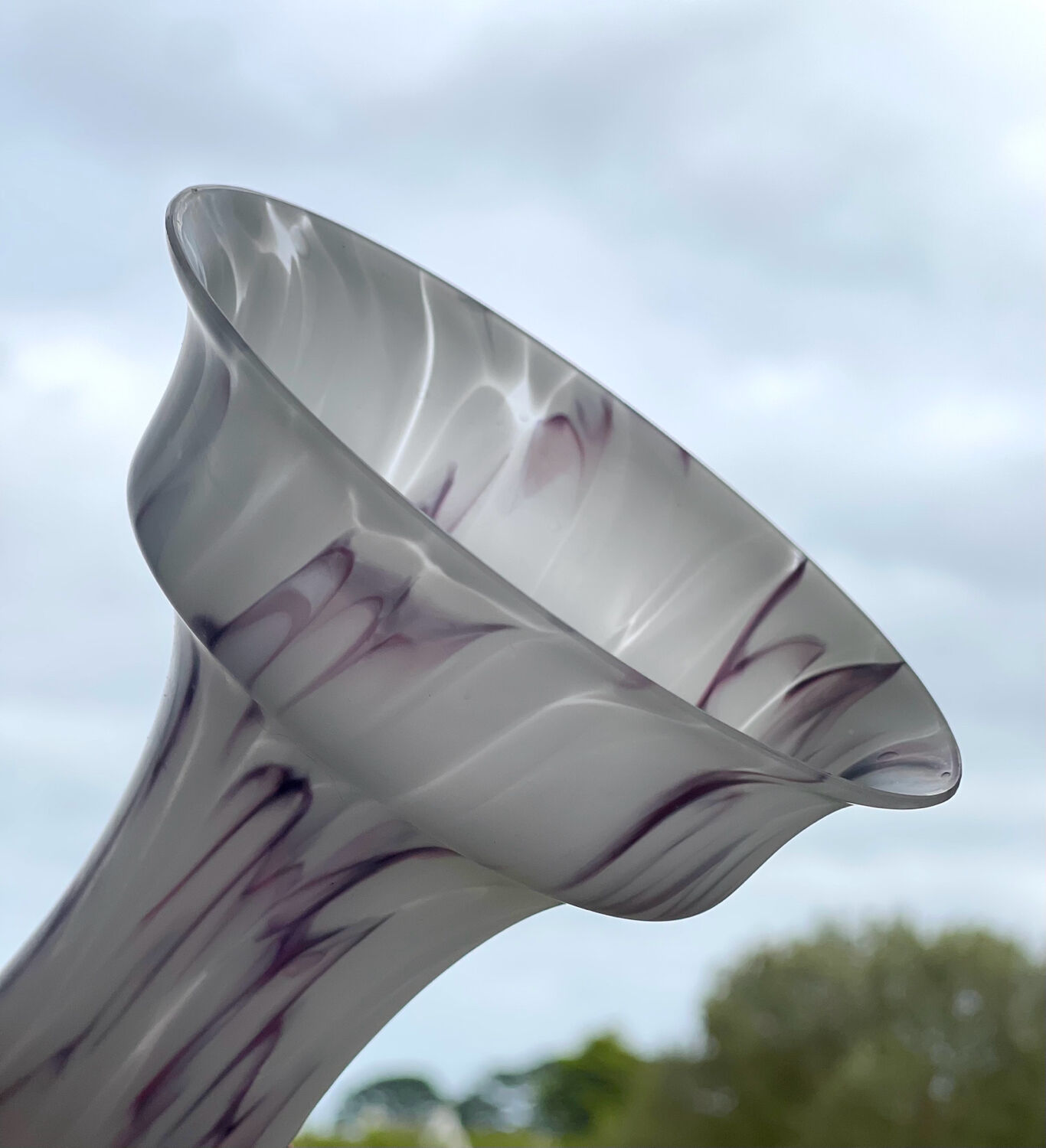 Vintage glass paste vase