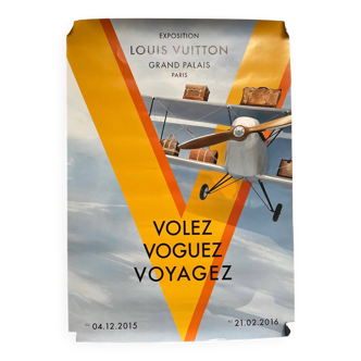 Affiche originale Louis Vuitton - Volez Voguez Voyagez