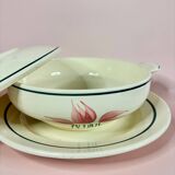 New Givors earthenware soup tureen Flora model