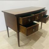 Sheraton flamed mahogany serving trolley, late 18th century