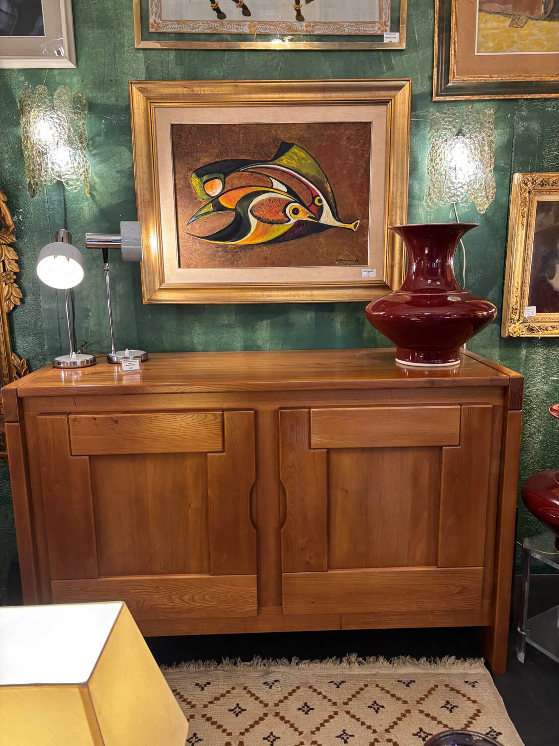 Small solid elm sideboard Maison Regain 80'
