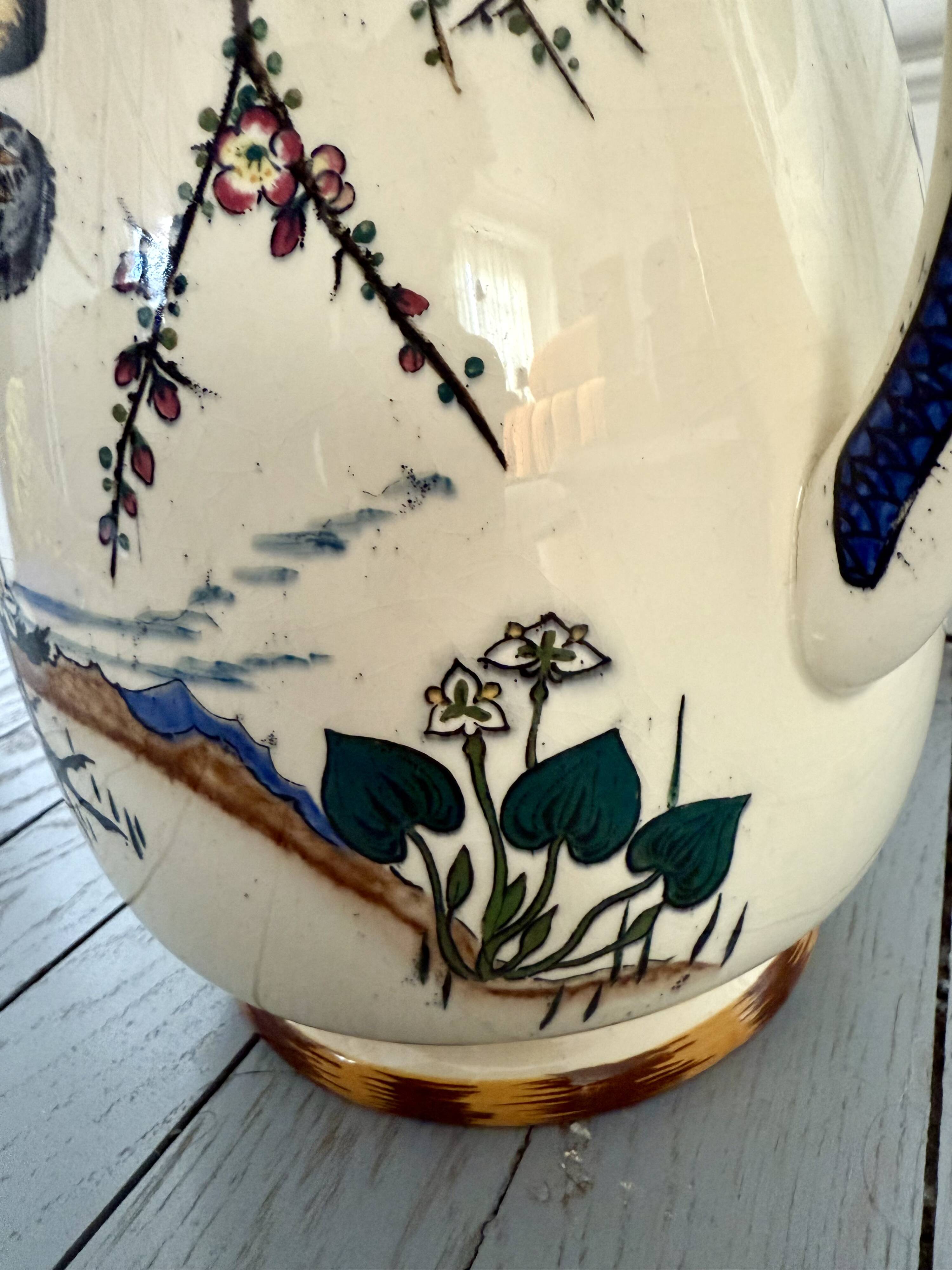 Félix Bracquemond Vase or pitcher Egyptian model by Creil & Montereau
