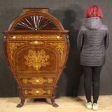 Great Austrian Biedermeier style inlaid secretaire