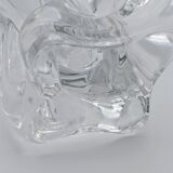 Large Pressed-Moulded Glass Vase "Swan" - Art Deco Style