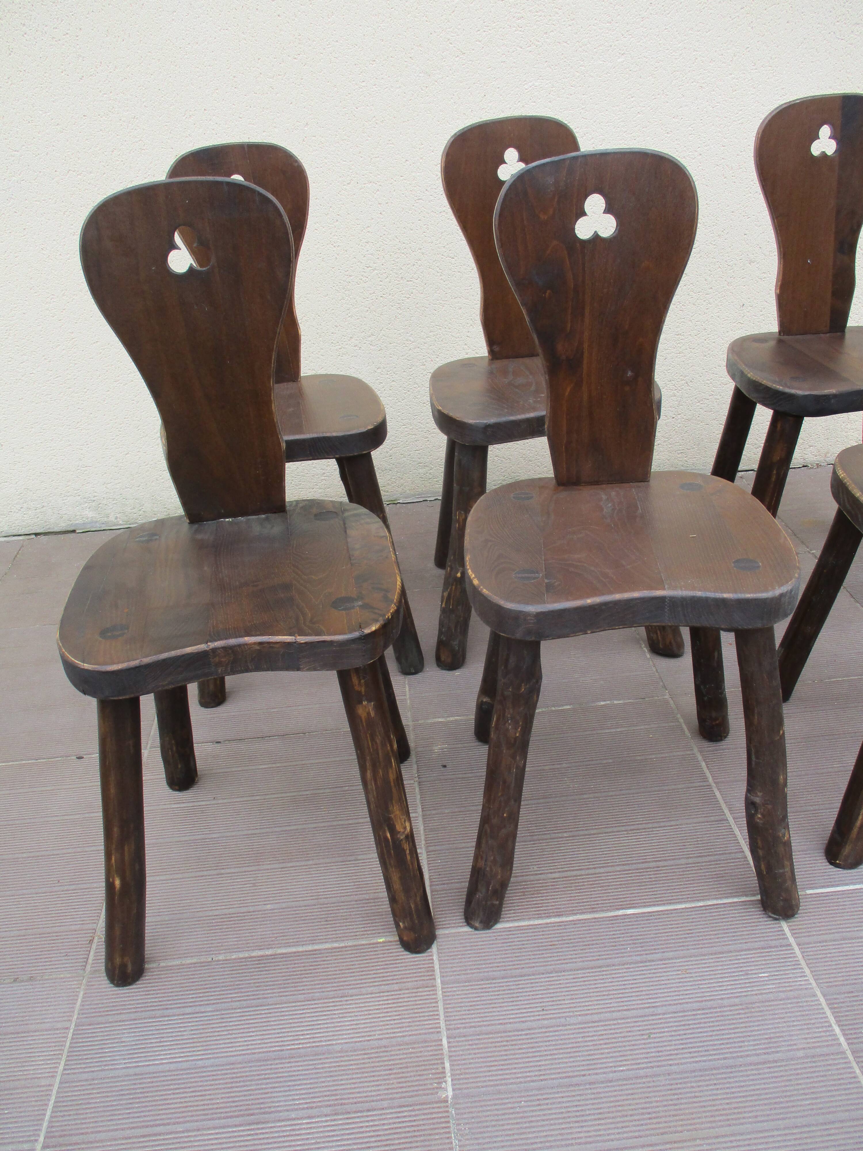 Lot 6 mountain known as savoy saddle vintage chairs
