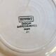 4 vintage ironstone dessert plates Digoin Sarreguemines Hubert blue