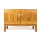 Two-door buffet in solid elm from Maison Regain, c. 1970.