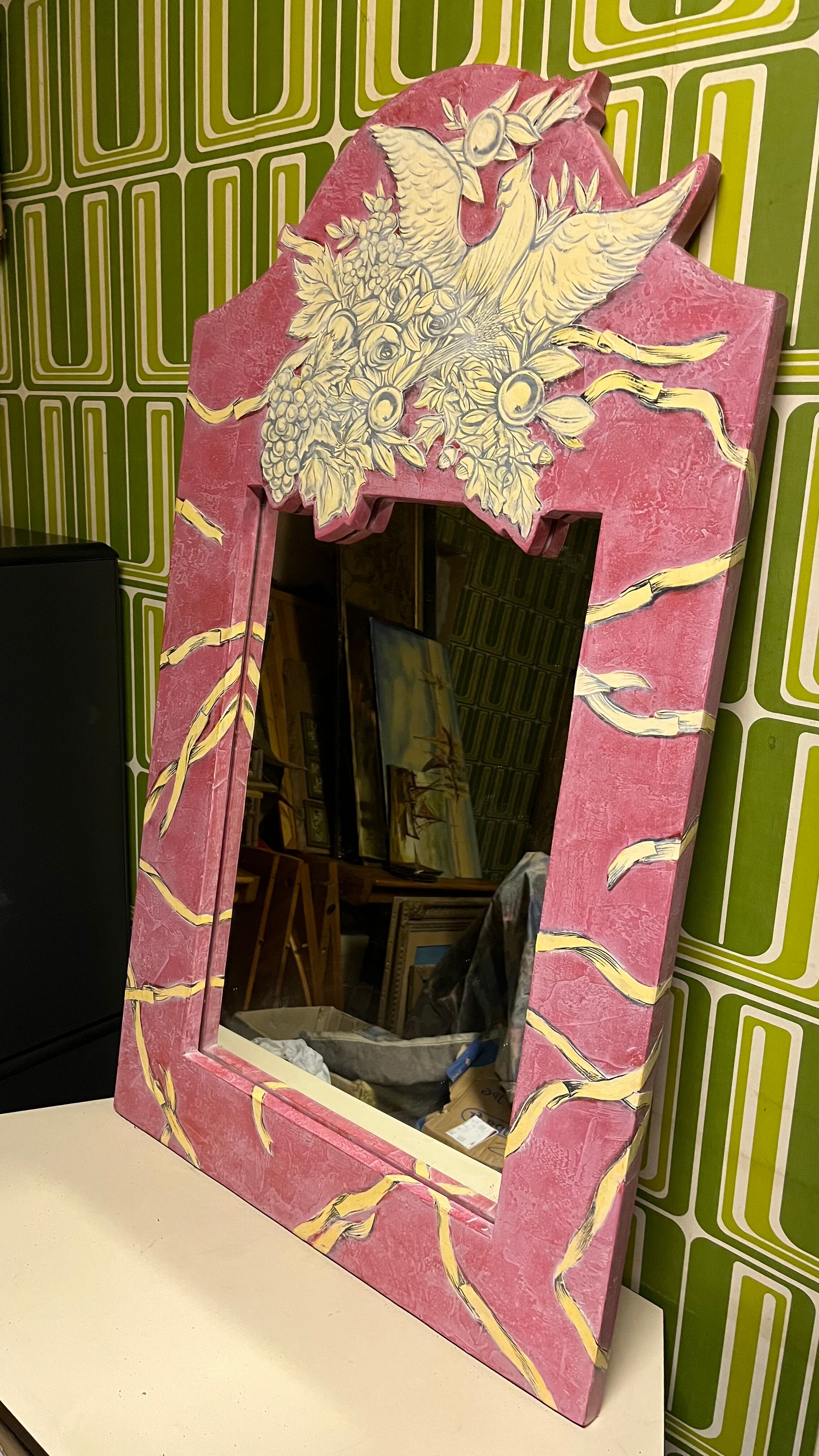 Pink mirror 120x70x2.5