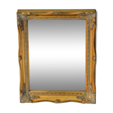 Miroir cadre doré rectangulaire