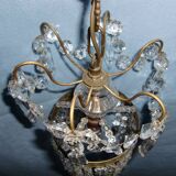 Petit lustre  "Rivière de diamants" en cristal blanc