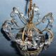 Petit lustre  "Rivière de diamants" en cristal blanc