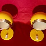 Pair of Eye Ball lamps, Space Age, 70s