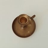 Vintage brass hand candle holder