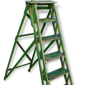 Nice old stepladder weathered painted wood