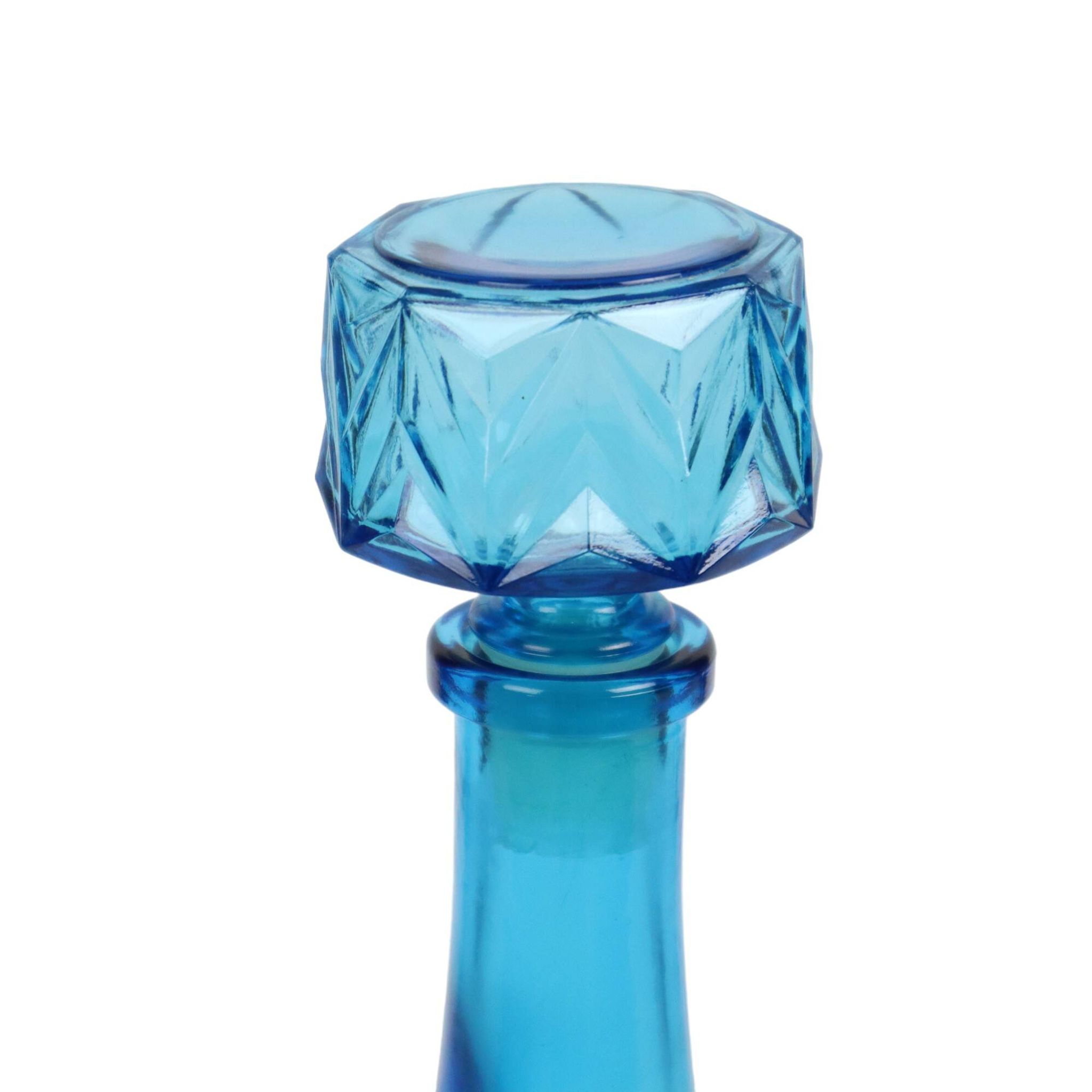 Vintage Cobalt Blue Carafe 0.5L Glass Made in Belgium