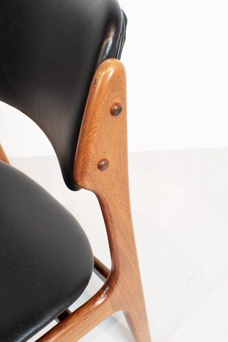 Chaises par Erik Buch, ensemble de 6