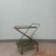 Desserte vintage laiton et verre