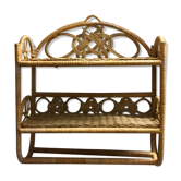 Vintage shelf in rattan