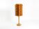 Large, Rare 1960s Pine Veneer Floor or Table Lamp — Scandinavian Production
