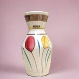 Scheurich West Germany vintage vase - 523 18 - tulip decor