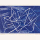 Netz, Wood Cut on Paper, 57 x 36 cm