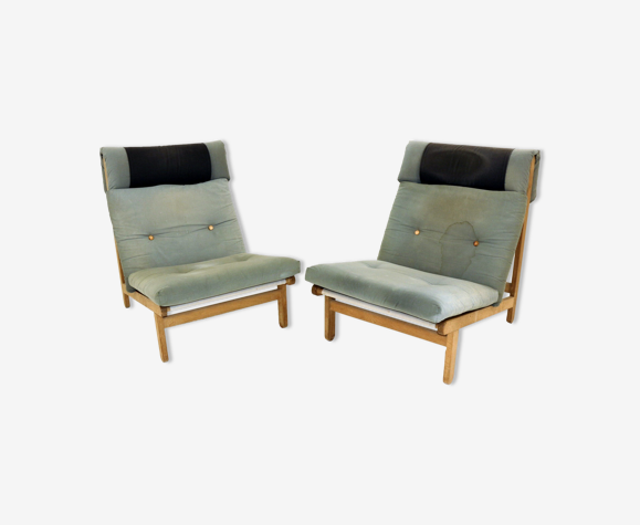 Paire de chauffeuses, Bernt Pedersen, Danemark, 1960