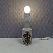 Small stoneware table lamp from Danish brand Okola, 1980s
