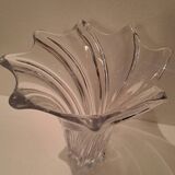 Crystal vase signed Art Vannes France h 32 cm
